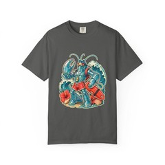 Y2K Surfcore Glass Lobster Lifeguard T-Shirt Graphic