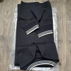 Supreme Striped Rib Logo L/S Top black