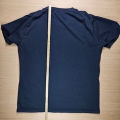 Uniqlo Supima Cotton T-Shirt Men L Navy Blue Short Sleeve Crew Plain Minimal