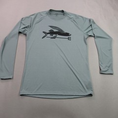 Patagonia Shirt Mens Medium Long Sleeve Crew Neck Outdoor Lightweight Green