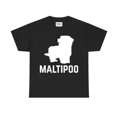 Maltipoo Silhouette T-Shirt Dog Breed Tee Gift