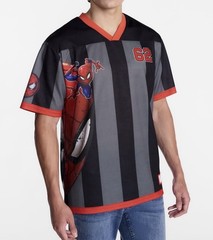 Spider-Man Men’s and Big Men’s Graphic Mesh Soccer Jersey, 3XL