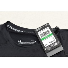 NEW Under Armour HeatGear Compression Sleeveless Shirt Black Size L