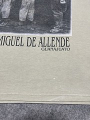 Salud Compadre San Miguel de Allende Beige Medium Shirt Distressed Mexico VTG