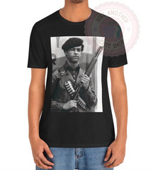 Huey P. Newton with Rifle T-Shirt ✩ Black Panther Party Tee ✩ Black Power! BLM!