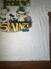 Vintage 80s Ireland Slainte Leprechaun Mushroom T Shirt Mens M Distressed 15
