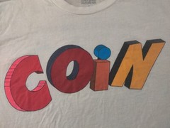 Coin T Shirt Adult Small White Pop Rock Band Music Rainbow Dreamland Tour Tee