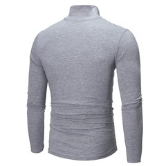 Men’s Long Sleeve Mock Neck Base Layer Shirts Winter Thermal Tops Undershirt