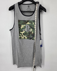 NEW PlayStation Gray and Camo Print Tank Top Men’s Size 2XL XXL Sony NWT