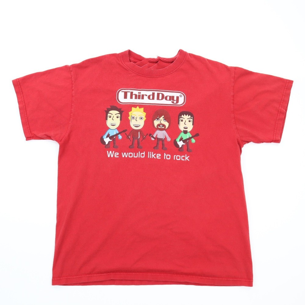 Third Day Band We Would like to Rock Shirt Red Concert Unisex S-5XL EM1408