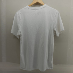 Timberland Mens Graphic T-Shirt White Gray Crew 100% Organic Cotton Logo M