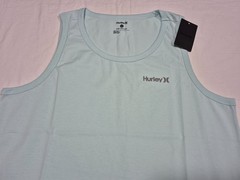 Hurley Men’s Casual The Line Up Debardeaur Graphic Graphic Tank Top Teal Tinted