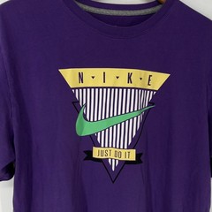 Nike Shirt Mens Large Purple Retro Art Deco Graphic Tee Athletic Dept