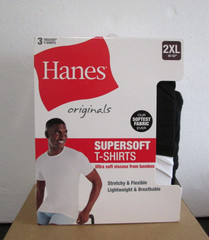 New Men’s Hanes Originals 3 Pack Tagless SuperSoft Modern Crewneck T-Shirts 2XL