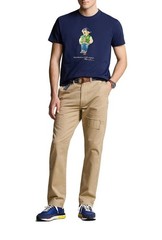 Polo Ralph Lauren Classic Fit Polo Bear Varsity Jersey T-Shirt Navy Short Sleeve