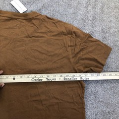 Aeropostale Shirt Mens Medium Brown AERO New York Logo Graphic Tee Tagless