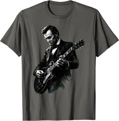 Abraham Lincoln Abe Lincoln Playing Guitar Retro Vintage T-Shirt