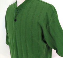 VTG 80s 90s COLUMBIAKNIT Henley T-Shirt Men’s Size M Green Ribbed USA MADE ~NEW*