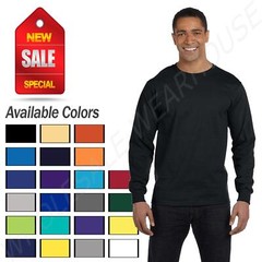 Hanes Men’s ComfortSoft Essential-T 100% Cotton Long Sleeve S-3XL T-Shirt R5286