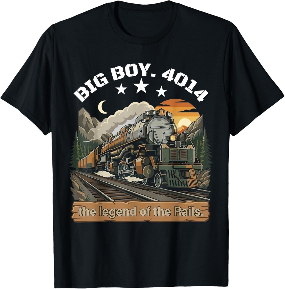 Big Boy 4014 Steam Engine Locomotive Train Vintage Railroad Gift Unisex T-Shirt