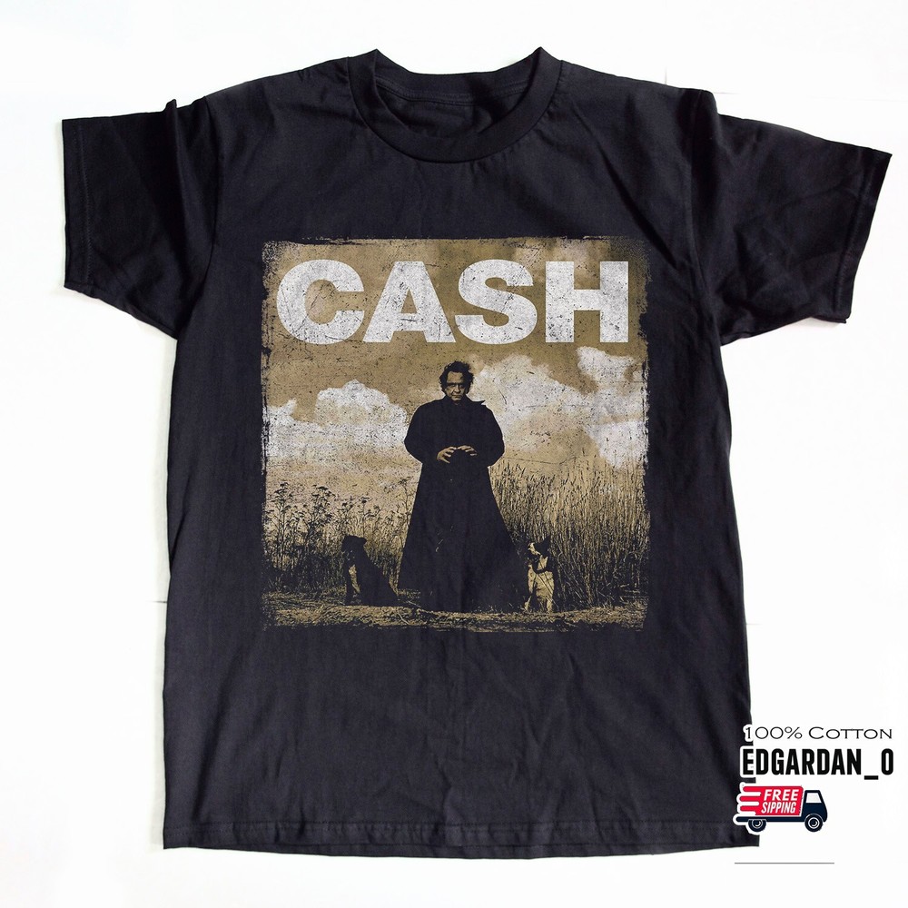 Johnny Cash American Recordings Black T-Shirt S-5XL