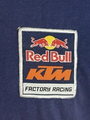 Red Bull Energy Drink KTM T-Shirt Mens XL Motocross Racing Team Logo Blue Orange