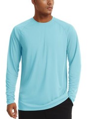 UPF50+ Men’s Long Sleeve Shirts Sun Block Quick Dry Workout Hiking Fishing Shirt