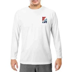 Reel Life Mens Long Sleeve UV Tee Size XXL Brilliant White