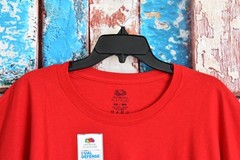 Men’s Fruit of the Loom Platinum 20 UPF Crew Neck T-Shirt 4XLARGE True Red NEW
