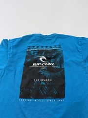 Rip Curl Shirt Mens Medium Blue Fiji The Search Surfing Graphic Tee Beach