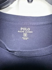 Polo Ralph Lauren Men’s T-Shirt Sz 2XB Navy Blue Long Sleeve Classic Casual NWT
