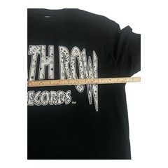 Death Row Records T Shirt Black Men’s Medium Rap Hip Hop Graphic T 90s Vintage