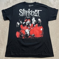Slipknot Self-Titled Album Cover Art Heavy Metal Band Tee Large Barcode On Back