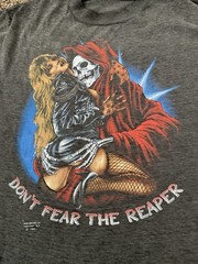 ‘Don’t Fear The Reaper’ Just Brass 3D Emblem 1989 Vintage Shirt Size XL