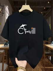 Plus Size Short-Sleeve T-Shirt – Breathable Round Neck Casual & Athletic Wear