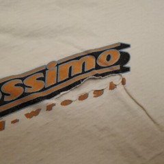 Mossimo Shirt Mens XL White Well Wrought Short Sleeve Skate 90s Retro Torch Tee