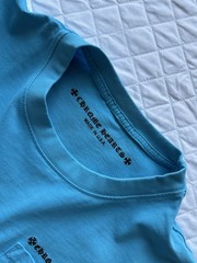 Chrome Hearts Long Sleeve Blue Matty Boy Cotton Tee Size Large “Brain Stain”