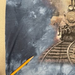 90’s The Mountain Shirt Men XXL Train Engine Ted Blaylock Tie Dye Locomotive