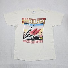 Vtg Graffiti Fest 90’s Shirt Mens L Modesto California 1959 Cadillac El Dorado