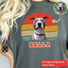 Personalized Pet Photo Comfort Tee Your Dog Cat