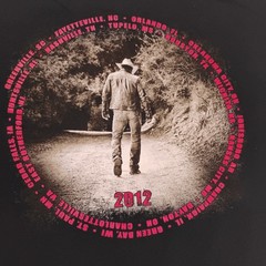 Anvil Jason Aldean Mens Medium 2012 Tour Black Tshirt Music Double Sided Graphic