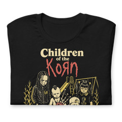Children of the Korn T-Shirt Retro 90s Nu-Metal Horror Movie Parody Goth Kid Tee