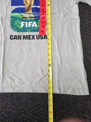 FIFA WORLD CUP 2026 Official Licensed T-Shirt NWT Soccer Gray USA CAN MEXICO