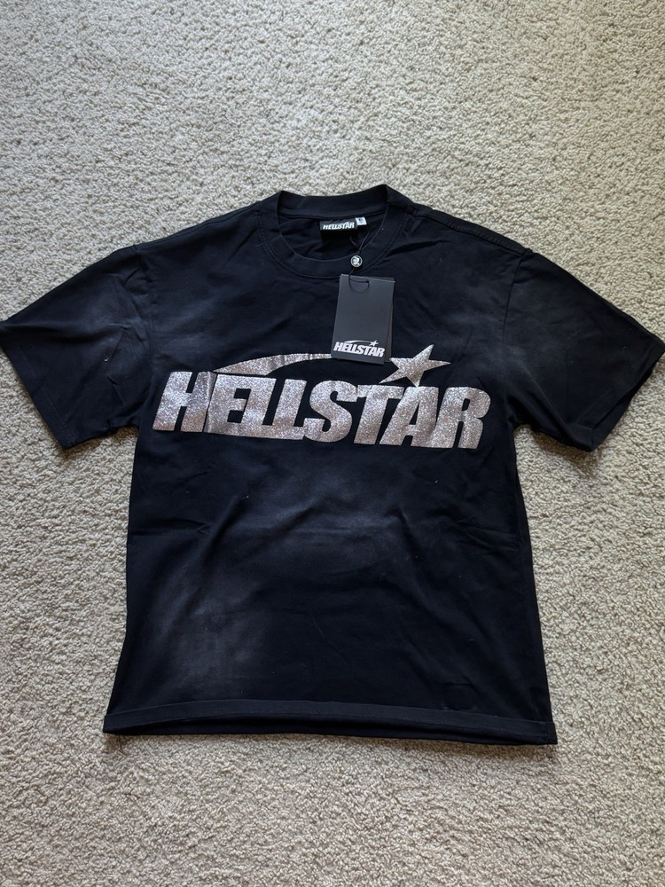 H3LLST4R T-SHIRT BLACK GLITTER SMALL 1:1 BRAND NEW FAST/SAME DAY SHIPPING🔥