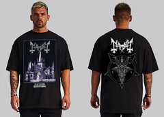Mayhem de mysteriis dom Sathanas black metal short Sleeve front and back print