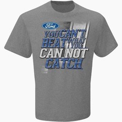 FORD MUSTANG YOU CAN’T BEAT WHAT YOU CAN NOT CATCH GREY TEE SHIRT BOSS MACH 1 GT