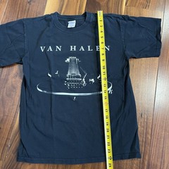 Vintage Anvil Van Halen Smoking Guitar Band Concert T-Shirt Black Size M
