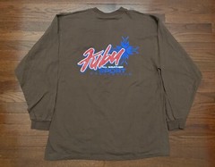 NEW VINTAGE 90’s FUBU L/S T SHIRT MENS XL BROWN ALL WEATHER SPORT COLLECTION e