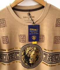 Men’s Beautiful Cotton Rhinestone T Shirt,Italian Style,Stretch S to 2XL…A12.