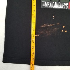 Canvas Men’s Black Mexicangueys Graphic T-Shirt Size Small Classic Casual